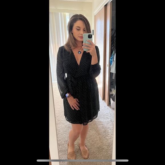 Charles Henry polka dot wrap dress - Picture 4 of 4